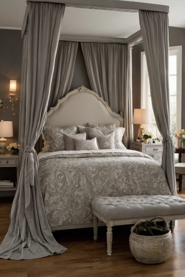 romantic bedroom decor, canopy bed ideas, bedroom interior design, bedroom makeover ideas, dream bedroom design, cozy bedroom atmosphere, luxury bedroom furniture