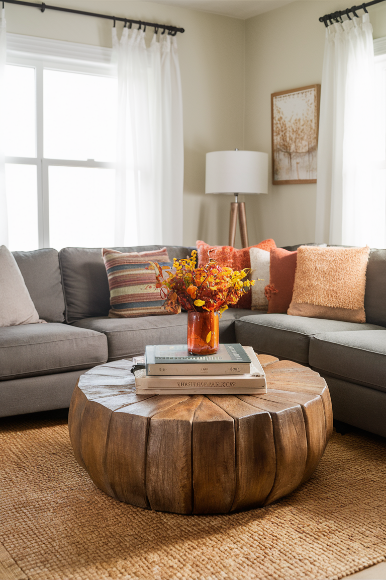 Fall decor ideas, Coffee table styling, Home decoration, Cozy living room, Interior design